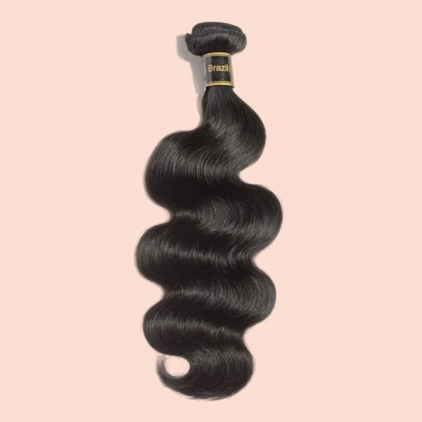 10-30 Inch Body Wavy Virgin Brazilian Hair #1B Natural Black