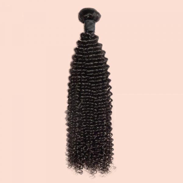 10-30 Inch Kinky Curly Virgin Indian Hair #1B Natural Black