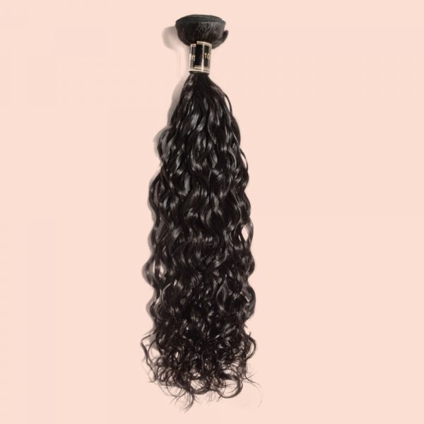 10-30 Inch Natural Wavy Virgin Brazilian Hair #1B Natural Black