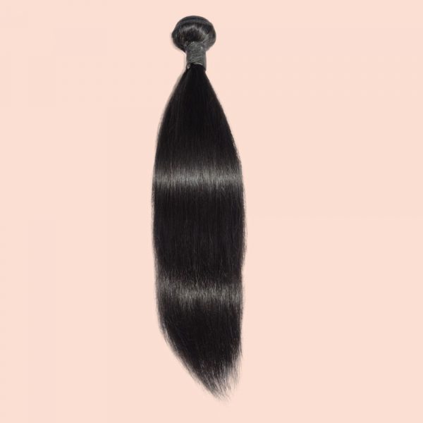 10-30 Inch Straight Virgin Indian Hair #1B Natural Black