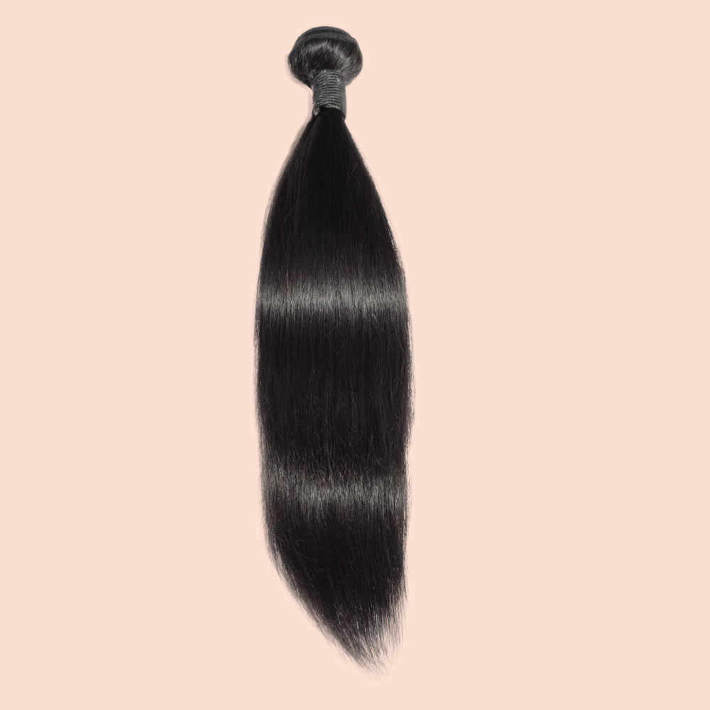 10-30 Inch Straight Virgin Indian Hair #1B Natural Black