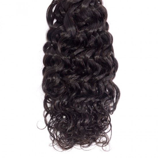 Italy Curly Virgin Indian Hair #1B Natural Black